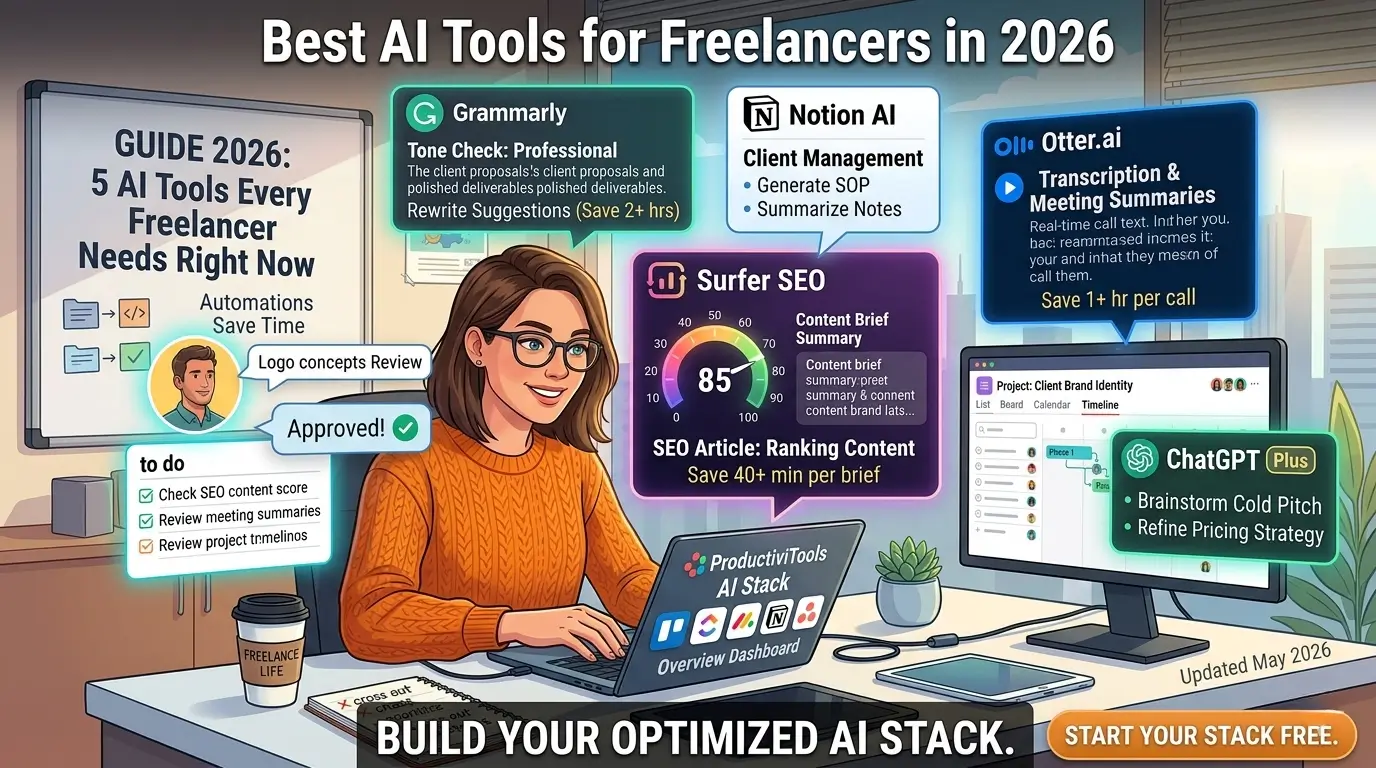 Best AI tools for freelancers in 2026 - tested and ranked by a freelancer